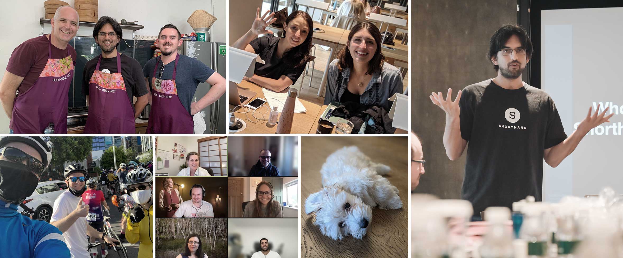 Photos of Shorthand team members