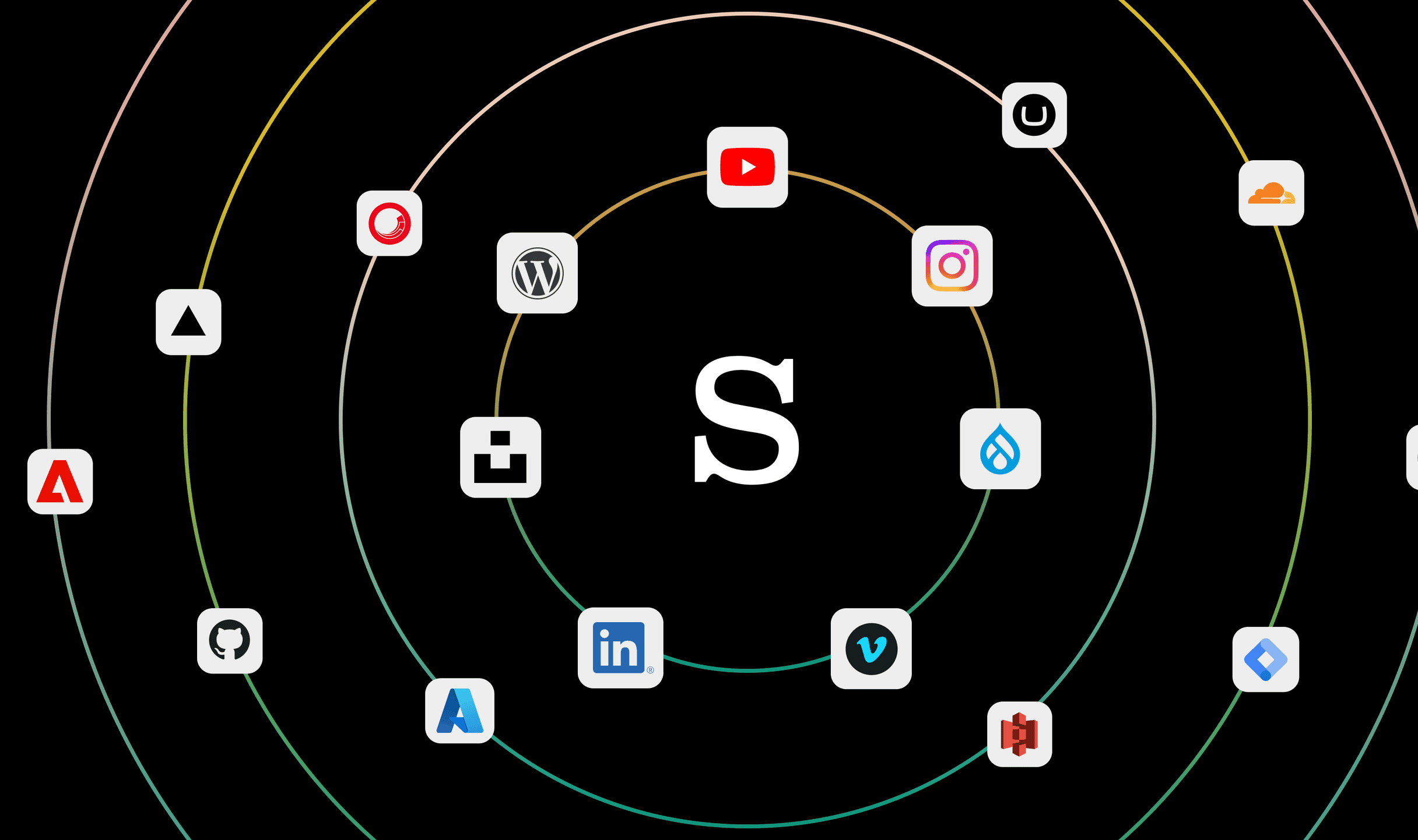 Mind map style illustration showing different apps and tools connected to Shorthand